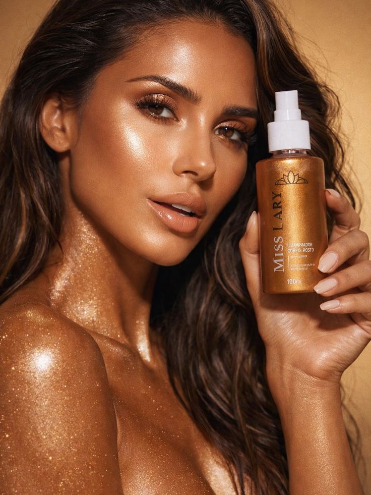Iluminador Corporal e para o Rosto - Miss Lary