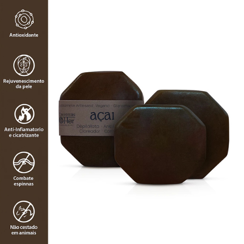 Kit 3 Sabonetes de Açafrão – Depilação Suave e Clareamento Natural ✨