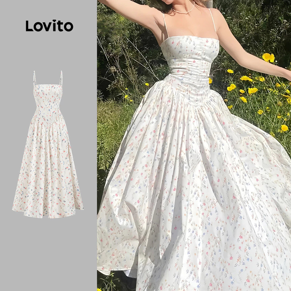 Vestido Longo Lovito – Elegância, Conforto e Movimento em Cada Passo ✨